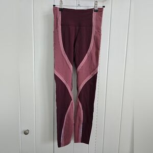 Lululemon leggings, pink, two tone, Size 2